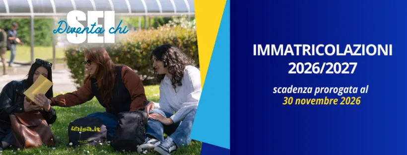 IMMATRICOLAZIONI A.A. 2026/27 - PROROGA